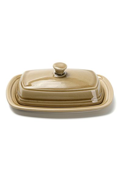 Fissman Ceramic Butter Dish Brown 20x14x7cm