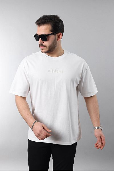 LTC Jeans Ανδρικό μπλουζάκι με στάμπα σε λευκό Oversize Fit