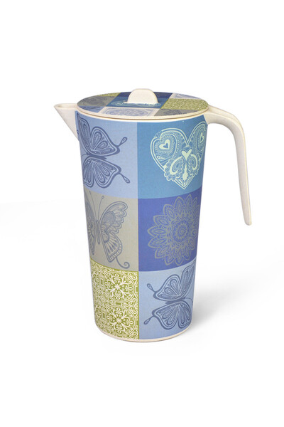 Fissman Butterfly Print Pitcher Jug Multicolour 1.7L