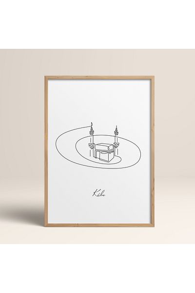 HOMEPACK Единична картина в дървена рамка, единичен плакат, картина TK/1205