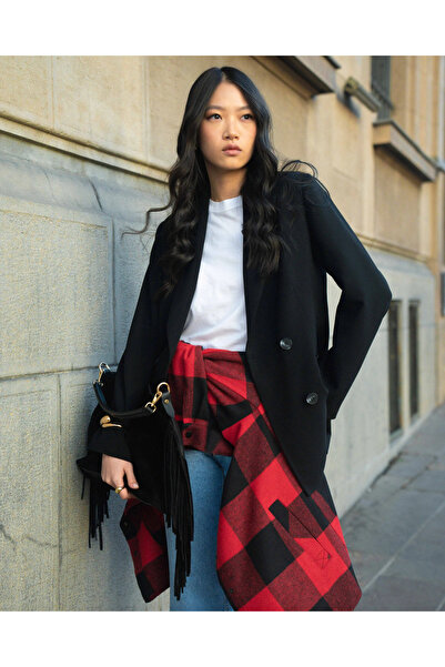 SEÇİL Düğme Detaylı Cepli Blazer Ceket