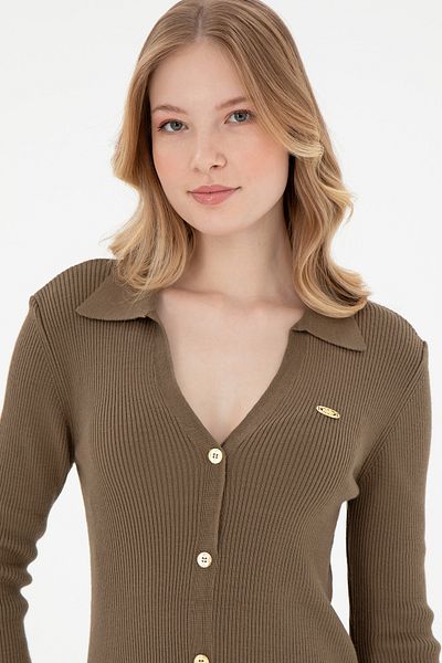 U.S. Polo Assn. Women's Light Khaki Knitwear Dress 50297100 -Vr183