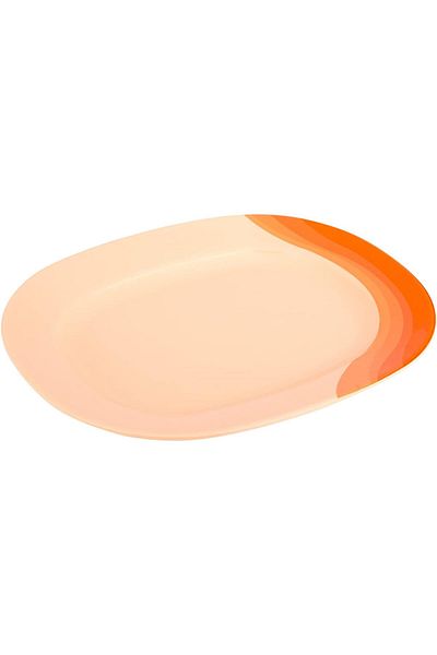AKDC M/Mine Oval Plate - (L 25cm X W 30cm X H 3cm), Orange