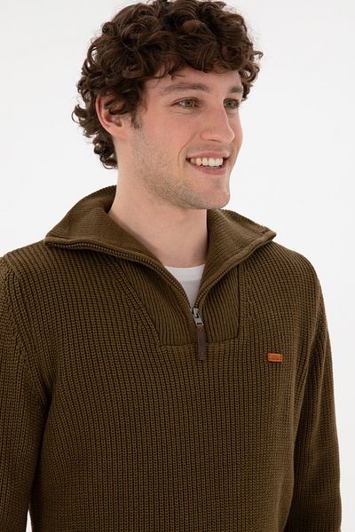 U.S. Polo Assn. Men's Khaki Sweater 50297047 -Vr027