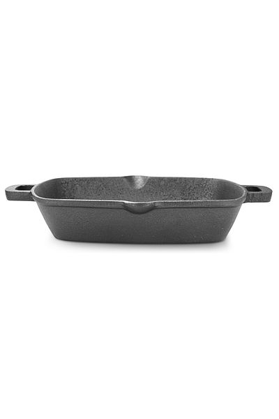 Fissman Square Grill Pan  Cast Iron  Black 26x5.3cm