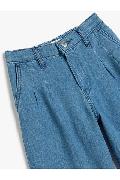 Koton Wide Leg Jeans with Pockets Cotton - Wide Leg Jeans