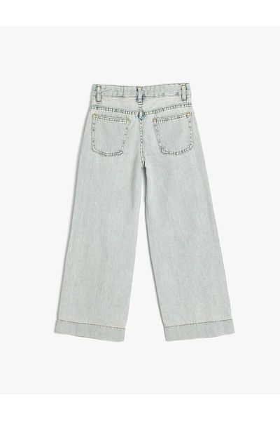 Koton Light Indigo Girl's Jean Trousers 5Skg40059Ad