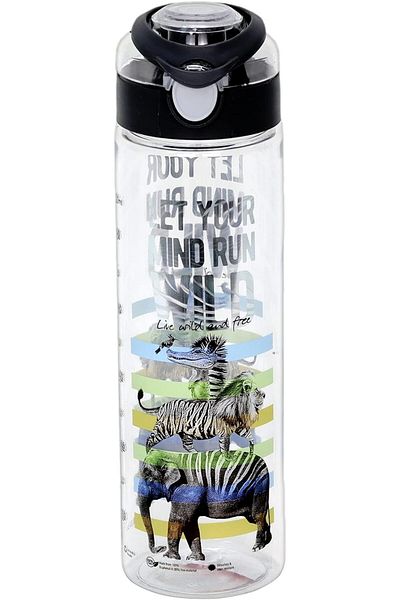 Winds Trading Stylish 630 ML Insulated Sports Water Bottle, BPA Free, Leak Proof, Press Button, Hot/Cold Drinks.
