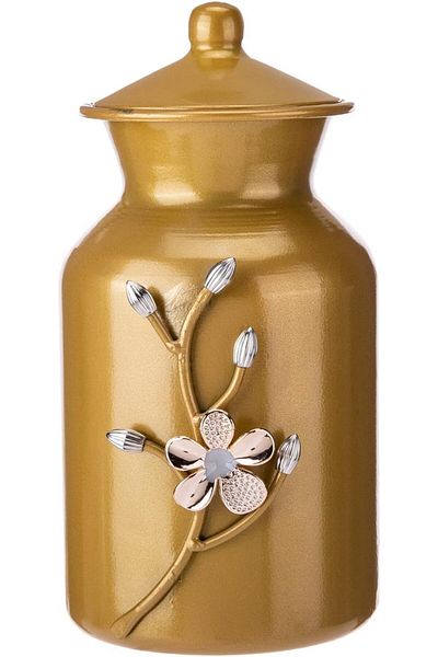AKDC Jar 12Cm X 12Cm X 20Cm Golden