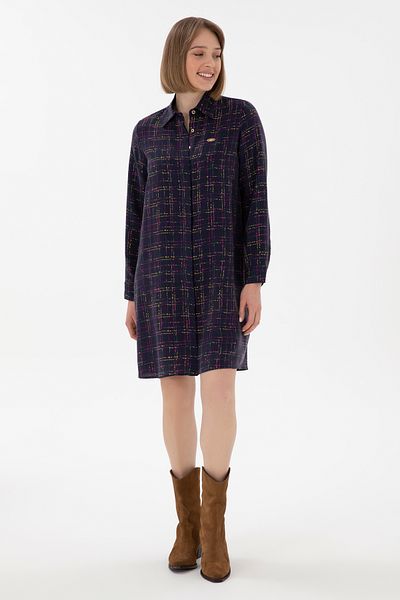 U.S. Polo Assn. Women's Navy Blue Woven Dress 50289847 -Vr033