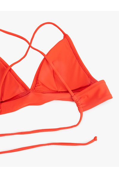 Koton Lacing Detail Back Cross Strap Bralet Bikini Top