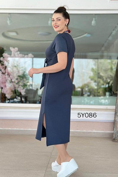 İnce Topuk Rochie de cristal cu cravată laterală 5y086