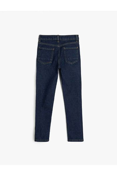 Koton Adjustable Elastic Dark Indigo Boy's Jeans Pants 5Skb40016Td
