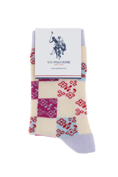 U.S. Polo Assn. Kız Çocuk 3'lü Soket Çorap 50298855-VR071