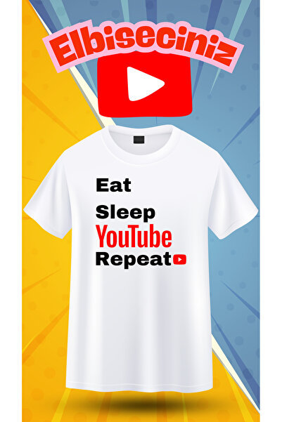 VİZYON İKRA  "Φάε, Κοιμήσου, Επανάλαβε " Μπλουζάκι/Τι-σερτ με Προεκτυπωμένο Σ...