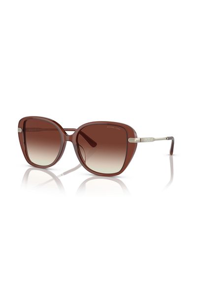 Michael Kors Woman Square Sunglasses- Mk 2185bu - Lense Size:56mm - Milky Primrose
