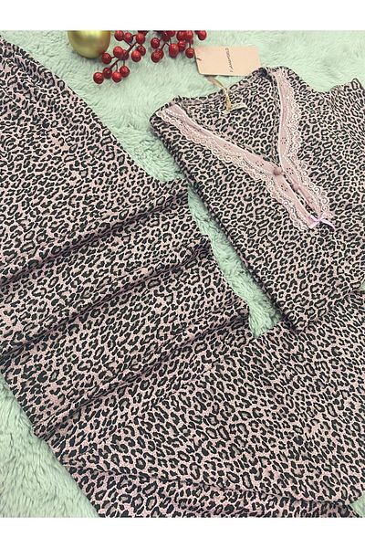 pijamaworld Softness Pajama Set - Short Sleeve, Long Summer, 3 Buttons, V-Neck