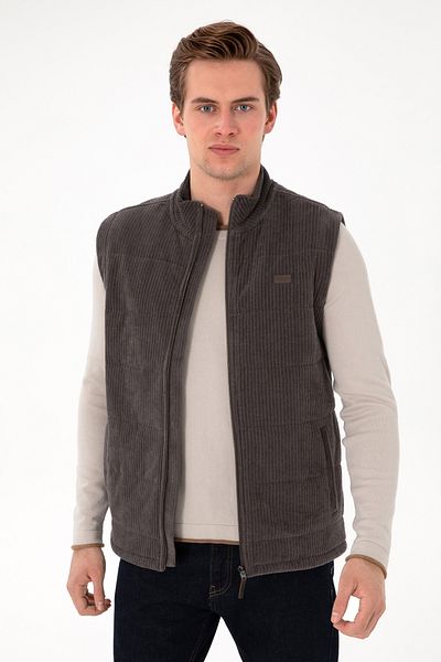 U.S. Polo Assn. Men's Anthracite Knitted Cardigan 50290718 -Vr006