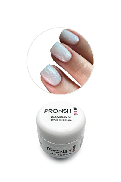 Pronsh Builder Jel 30gr Diamondserisi 01 Simli Uv/led Protez Tırnak Jeli