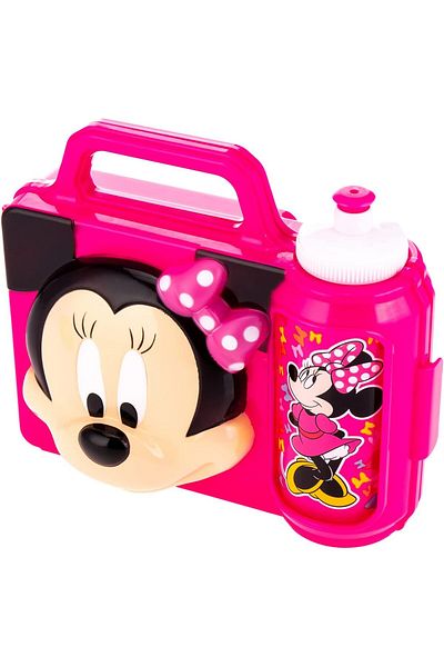 AKDC SNACK BOX W/WATER BOTTLE 5CMX20CMX18CM Pink