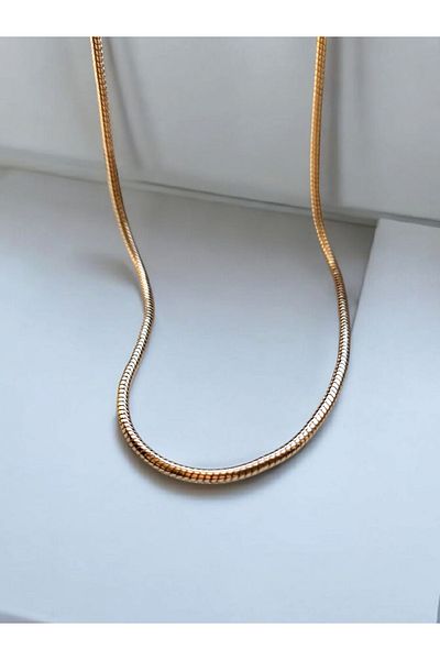 XUPING JEWELRY Melekcehobi Jewelry Xuping Brand 45 cm Snake Chain in Rose Gold Color