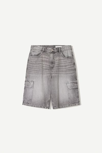 Bershka Baggy cargo Bermuda shorts