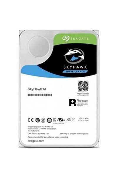 Seagate 8TB 3.5" 7200Rpm 256MB SATA3 6GB/s Skyhawk (ST8000VE001)