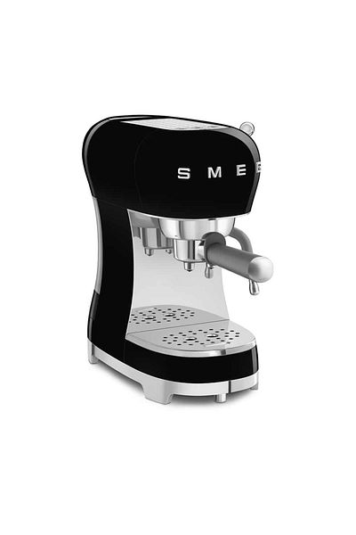SMEG 50’s Retro Style Espresso Coffee Machine with Pump, Black