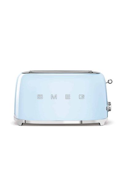 SMEG 50's Style 4-Slice Toaster, Pastel Blue