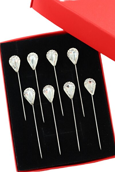 NUMETAL 8 قطع دبابيس وشاح من حجر الماس. إبرة شال. إبرة العمامة. إبرة الحجاب. ...