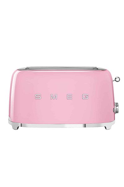 SMEG 50’s Retro Style 4-Slice Toaster, Pink