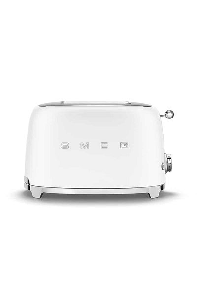 SMEG 50's Style 2-Slice Toaster, White Matte