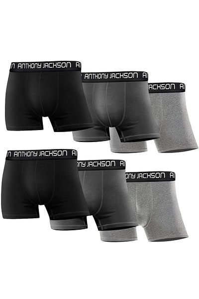 ANTHONY JACKSON Lycra 6 Pack Premium Ανδρικά Μπόξερ