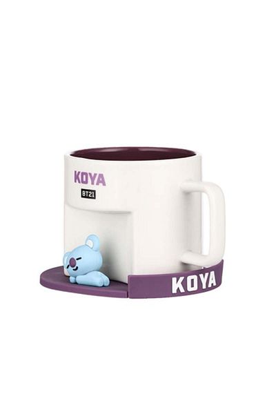 Miniso BT21 Collection Cartoon Ceramic Cup with Coaster (450mL)(KOYA)