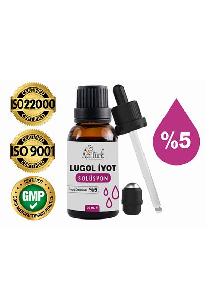 APİTÜRK Lugol Iode Solution 30ml 5% Iodine Drops