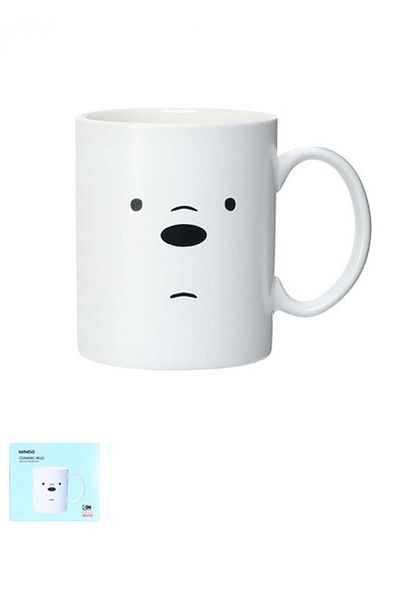 Miniso Ice Bear Series Ceramic Mug - 250ml - 8x9cm