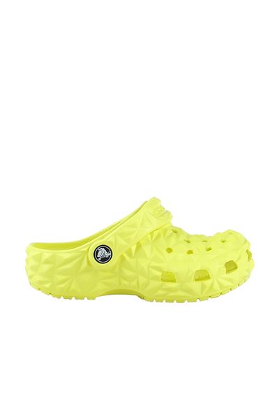 Crocs Children's Geometric Design Brand Logo Daily Yellow Slippers209572-76M