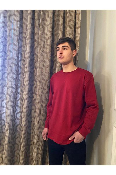 DÜVEN Pure Cotton Soft Texture Seasonal Long Sleeve Men's Single Top