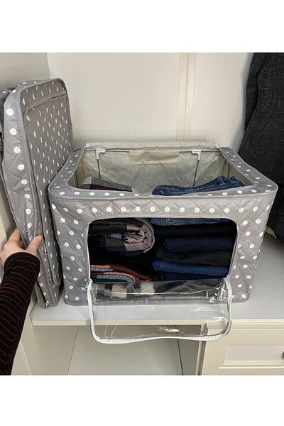 SER&YAT Polka Dot Window Framed Multi-Purpose Saddle Medium-wire Saddle 40x50x30cm Sweater And Blanket