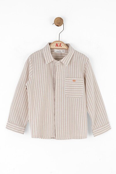 NK Erkek Bebek Captian Gömlek 1-4 Yaş VİZON