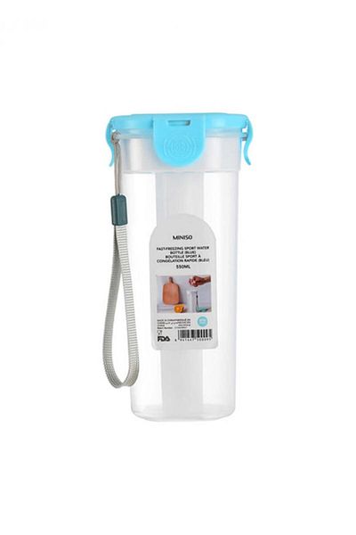Miniso 550ml Sports Bottle - Blue