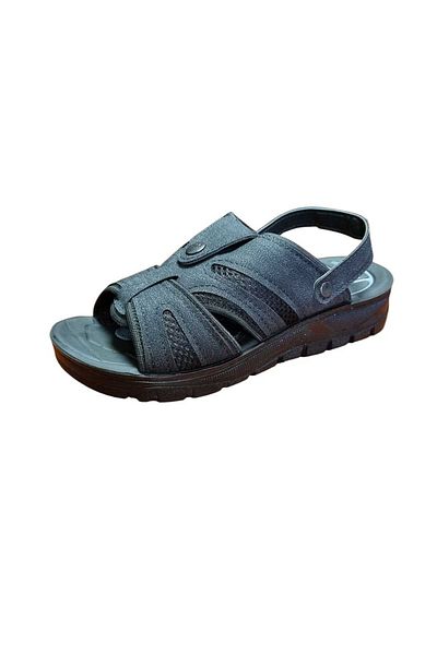 abinstore Men's Black Slippers Sandals Soft Orthopedic Padded Sole Out Slippers