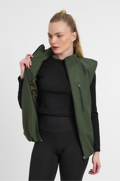 Rays 4523A 0 Sleeve Vest with Side Pockets (Khaki)