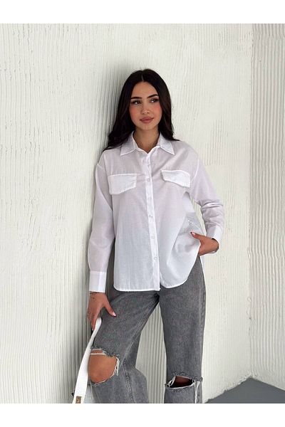 Noa Noa Cămașă de bază cu buzunare cu pietre