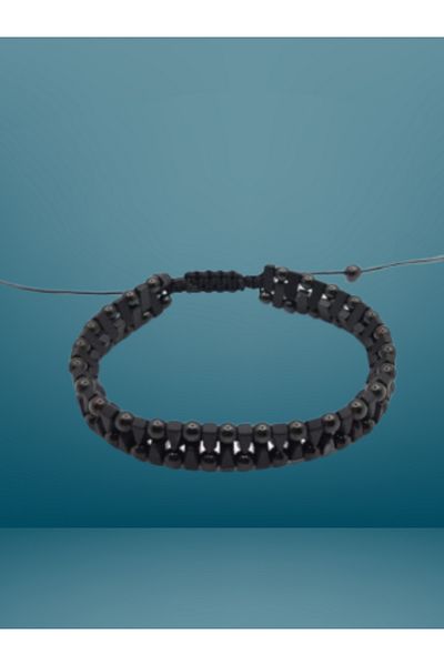 OSMANLI DOĞAL TAŞ Hematite Natural Stone Men's Design Bracelet