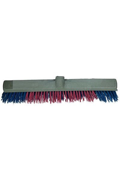 MR RZN STORE Hard Bush Brush Outdoor Garden Floor Brush Mixed Color 50 Cm