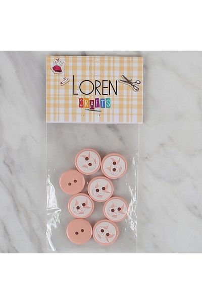 SAVA HOME COLLECTİON Loren Crafts σολομός 8 κουμπιά ψαριού - 569