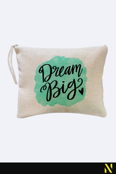 nilizma Dream Big Patterned Linen Handbag