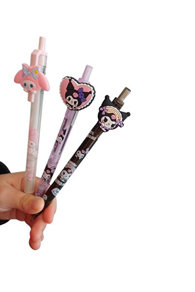 Belkıss قلم كورومي 0.7 مع رأس سيليكون (0.7 رأس هدية) 3 قطع