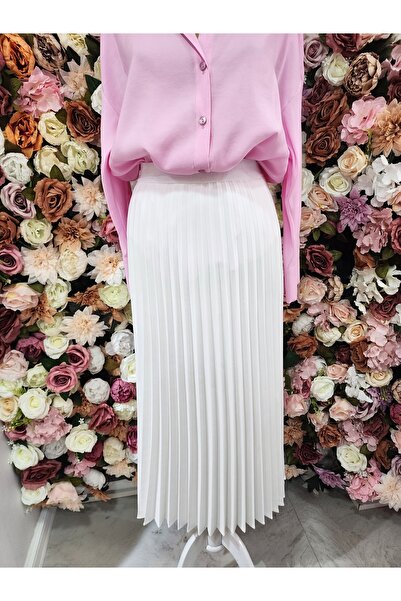 SEÇİL Seçil Women's Ecru Daily Skirt